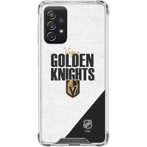 NHL Vegas Golden Knights Script Galaxy A72 5G Clear Case